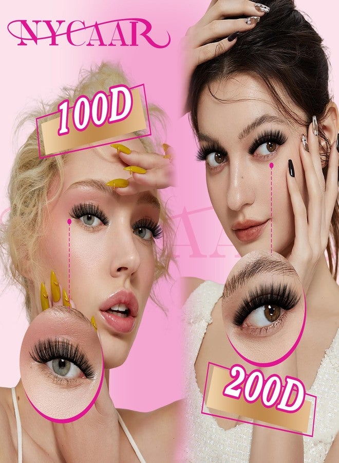 NYCAAR Lash Clusters 3D Effect Individual Lashes Kit NYCAAR 154pcs 200D D Curl 9-16MIX Eyelash Clusters Wispy Lashes Fluffy Cluster Lashes Kit with Lash Glue Remover Applicator Easy to Use for Beginners - Image 3